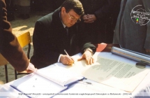 Wojt Bogumil Stawicki - uroczystosc wmurowania kamienia wegielneg