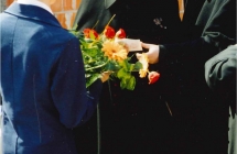 Uroczystosc wmurowania kamienia wegielnego pod Gimnazjum w Malanowie - 2002 rok