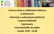 godziny we wakacje