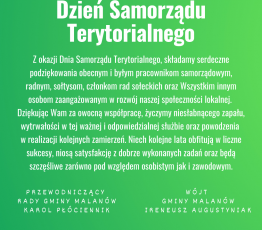 Zyczenia z okazji dnia samorzadu terytorialnego