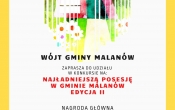 Plakt dotyczacy konkursu na najladniejsza posesje w gminie malanow