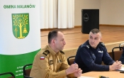 Przedstawiciel PSP i Policji
