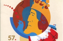 Plakat zapraszający na 57 Ogólnopolski festial piosenki folklorystycznej w Kazimierzu Dolnym 