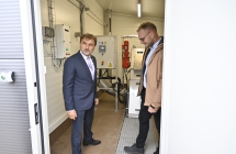 Uroczyste zakonczenie prac w oczyszczalni sciekow w Malanowie             
