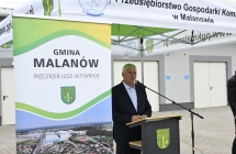 Uroczyste zakonczenie prac w oczyszczalni sciekow w Malanowie               