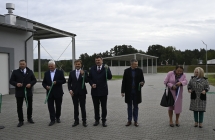 Uroczyste zakonczenie prac w oczyszczalni sciekow w Malanowie            