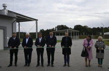 Uroczyste zakonczenie prac w oczyszczalni sciekow w Malanowie         