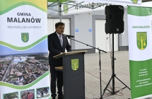 Uroczyste zakonczenie prac w oczyszczalni sciekow w Malanowie   