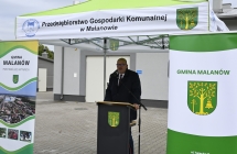 Uroczyste zakonczenie prac w oczyszczalni sciekow w Malanowie       