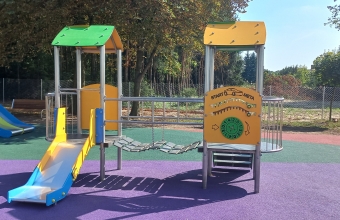 Piękny i kolorowy - najmłodsi z Gminy Malanów mają nowy plac zabaw