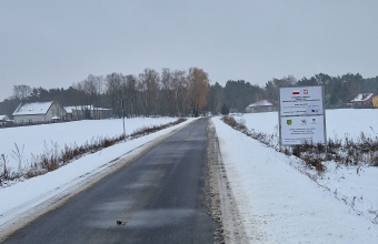Kolejna nowa nawierzchnia drogi w gminie Malanów