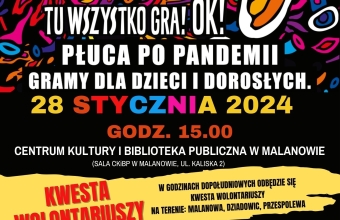 32. Finał WOŚP w Malanowie - program wydarzenia