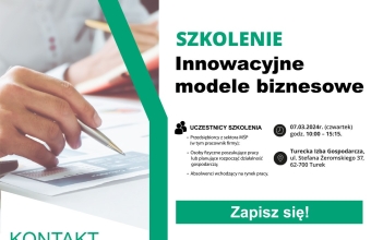 Bezpłatne szkolenie w ramach projektu Life After Coal pn. "Innowacyjne modele biznesowe"!