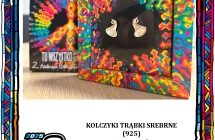 kolczyki trabki srebrne 