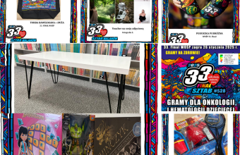 Przedmioty do nabycia podczas 33.Finału WOŚP