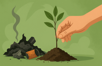 Nie pal śmieci - zgarnij sadzonkę