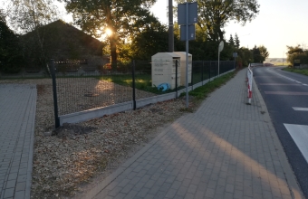 Nowe ogrodzenie wokół świetlicy w Miłaczewie