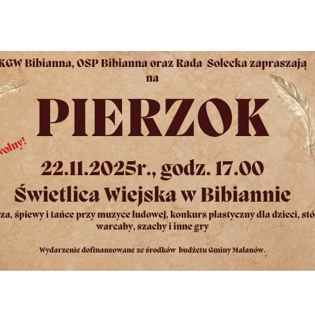 KGWzaprasza na PIERZOK