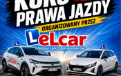 Plakat Konkurs Wygraj kurs prawa jazdy B
