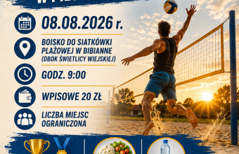 XXI Gminnych Mistrzostwach w Piłce Siatkowej Plażowej - zapisy